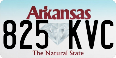 AR license plate 825KVC