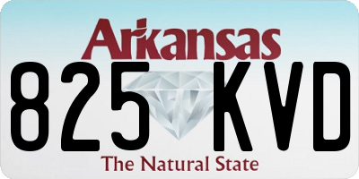 AR license plate 825KVD