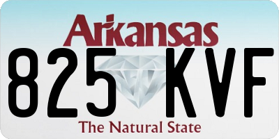 AR license plate 825KVF