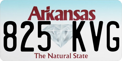 AR license plate 825KVG