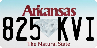 AR license plate 825KVI