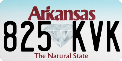 AR license plate 825KVK