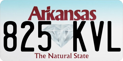 AR license plate 825KVL