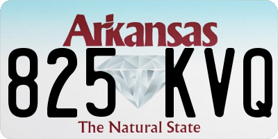 AR license plate 825KVQ
