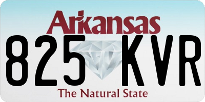 AR license plate 825KVR
