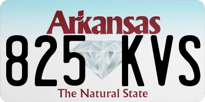 AR license plate 825KVS