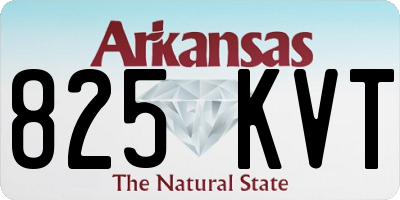 AR license plate 825KVT