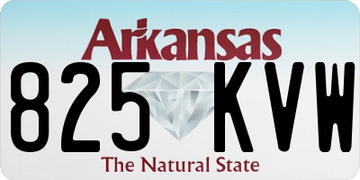 AR license plate 825KVW