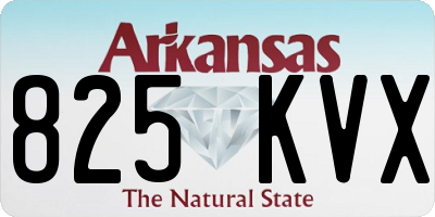 AR license plate 825KVX