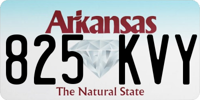 AR license plate 825KVY