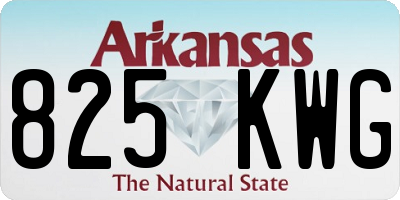 AR license plate 825KWG