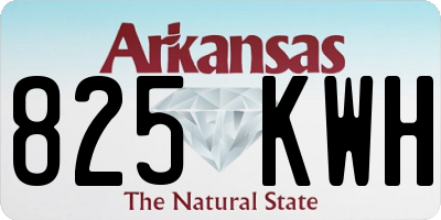 AR license plate 825KWH