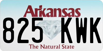 AR license plate 825KWK