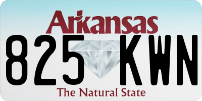 AR license plate 825KWN