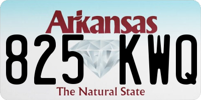 AR license plate 825KWQ