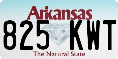 AR license plate 825KWT
