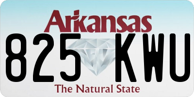 AR license plate 825KWU