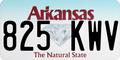 AR license plate 825KWV