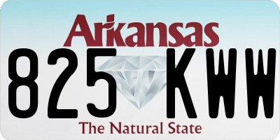 AR license plate 825KWW
