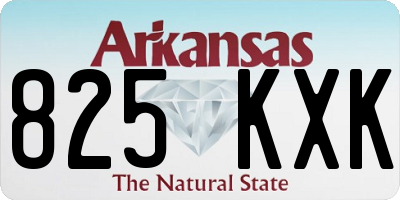 AR license plate 825KXK