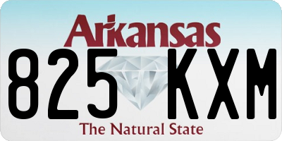 AR license plate 825KXM