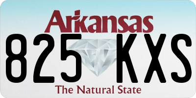AR license plate 825KXS