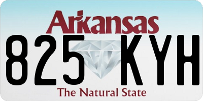 AR license plate 825KYH