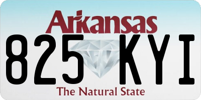 AR license plate 825KYI