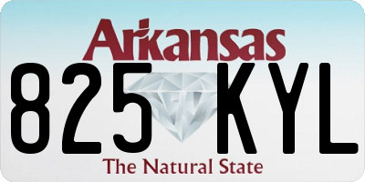AR license plate 825KYL