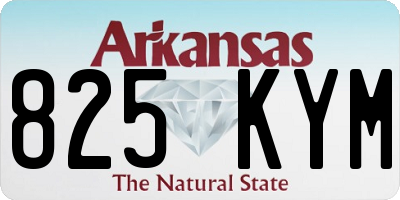 AR license plate 825KYM