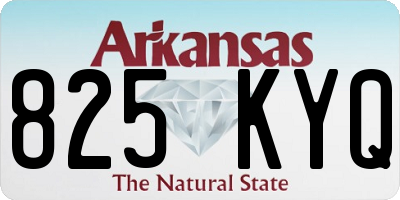 AR license plate 825KYQ