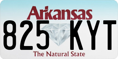 AR license plate 825KYT