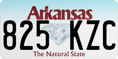 AR license plate 825KZC
