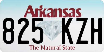 AR license plate 825KZH