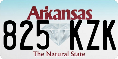 AR license plate 825KZK