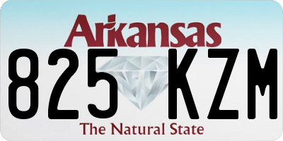 AR license plate 825KZM
