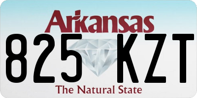 AR license plate 825KZT