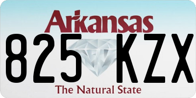 AR license plate 825KZX
