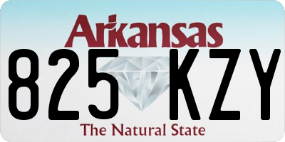 AR license plate 825KZY
