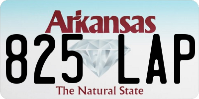 AR license plate 825LAP