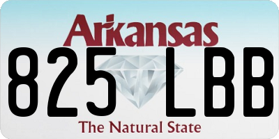 AR license plate 825LBB