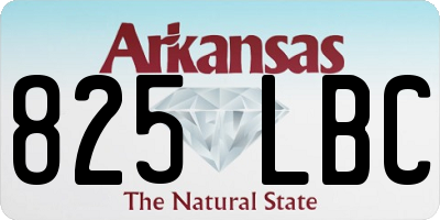 AR license plate 825LBC
