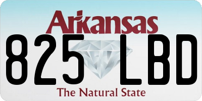 AR license plate 825LBD
