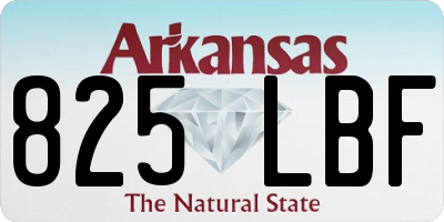 AR license plate 825LBF