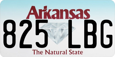 AR license plate 825LBG