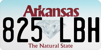 AR license plate 825LBH