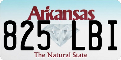 AR license plate 825LBI