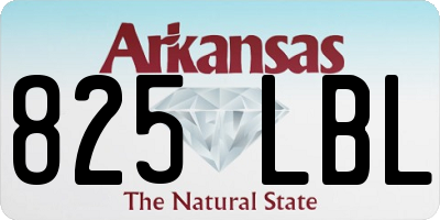AR license plate 825LBL