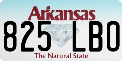 AR license plate 825LBO