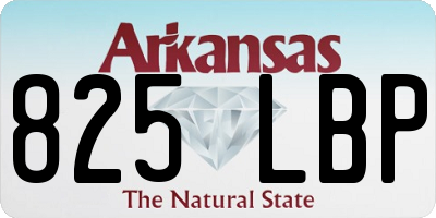 AR license plate 825LBP